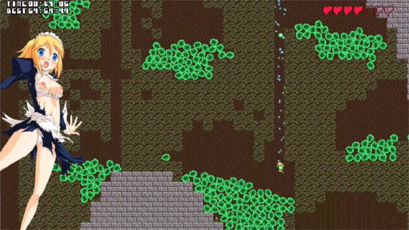 大量のスライムを回避して移動