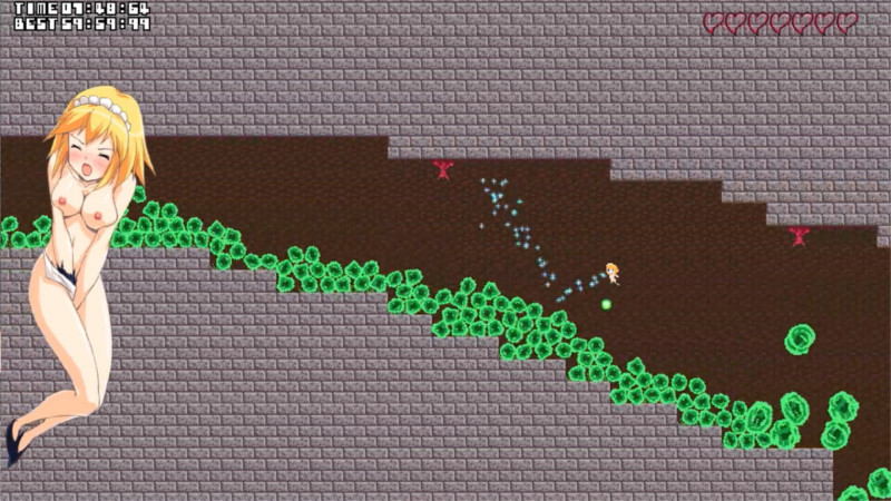 メイドさんを待ち伏せるスライム